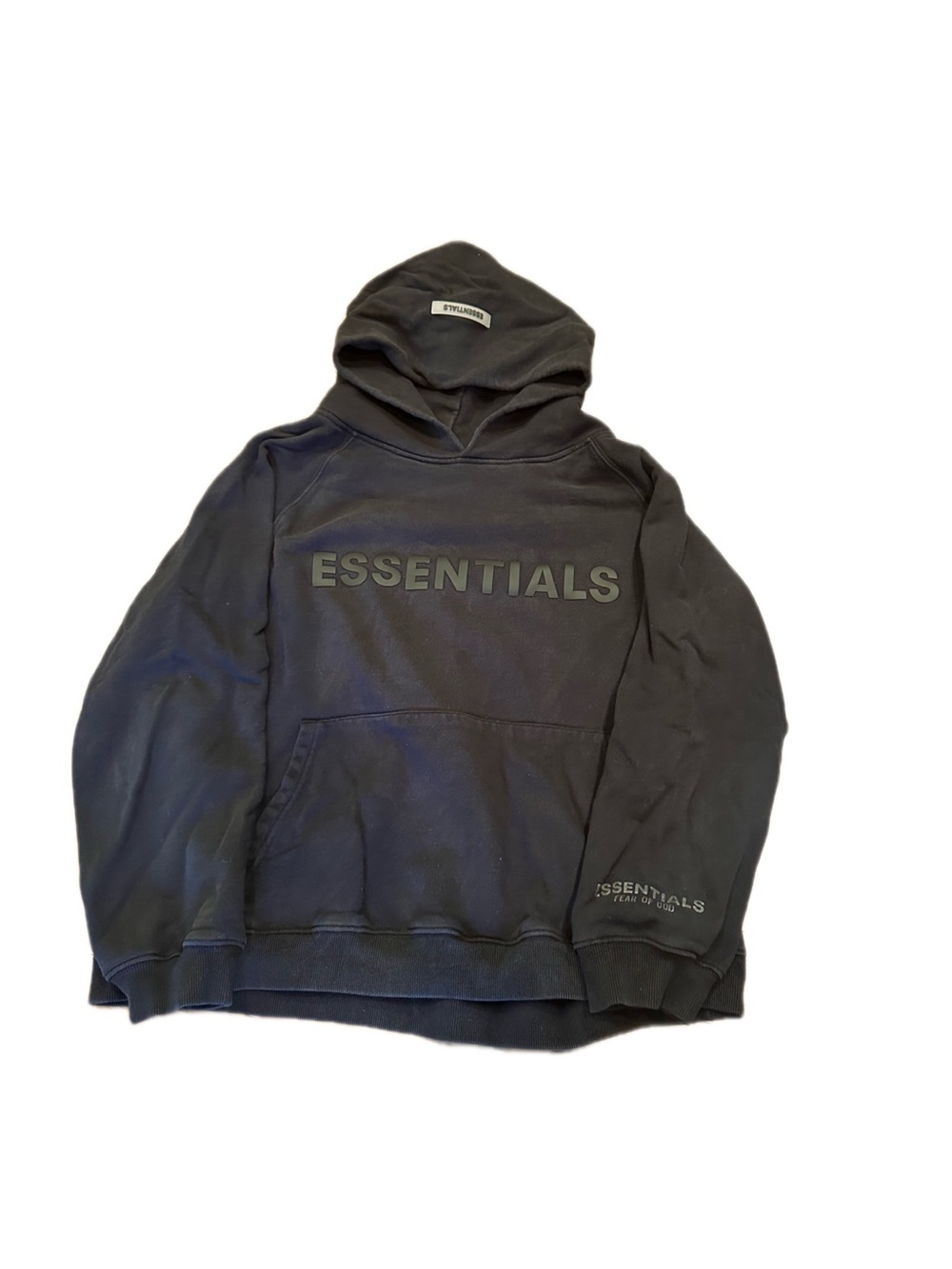 Fear of God ESSENTIALS Black Pullover Hoodie